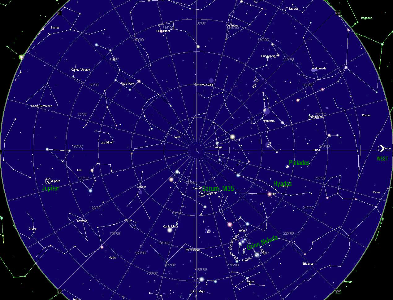 Nasa Constellation Chart Northern Hemisphere Thelifeisdream